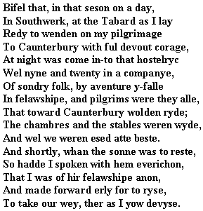 Middle English - Changes in the english language